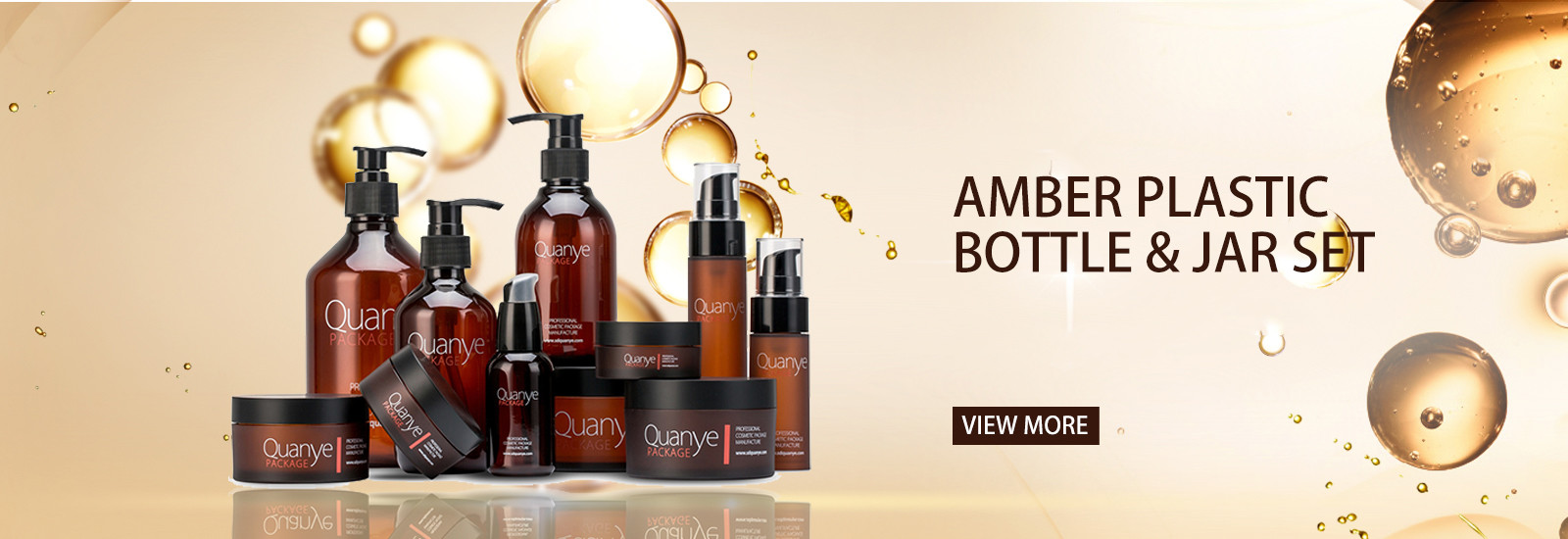 quality Amber Cosmetic Bottles factory